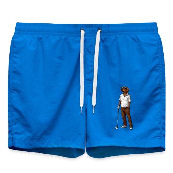 Labrador Retriever Golf - Badeshorts - Cobalt blue - Vorne - AI Model Male 185 light (185cm)