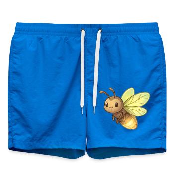 Glühwürmchen - Badeshorts - Cobalt blue - Vorne - AI Model Male 185 light (185cm)