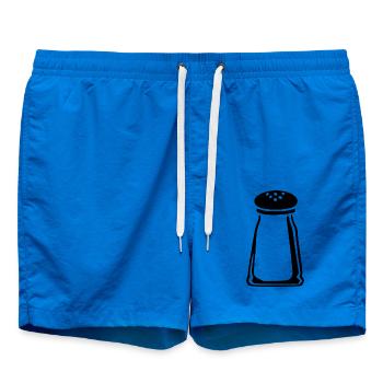 Salz Gewürz Geschenk Koch Weihnachten  - Badeshorts - Cobalt blue - Vorne - AI Model Male 185 light (185cm)