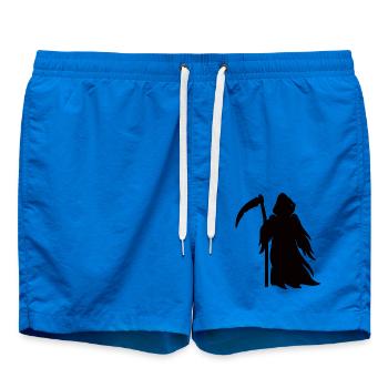 Sensenmann Tod Silhouette - Badeshorts - Cobalt blue - Vorne - AI Model Male 185 light (185cm)