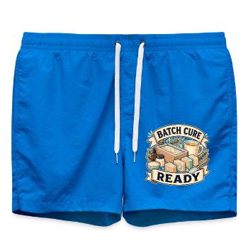 BATCH CURE READY - Badeshorts - Cobalt blue - Vorne - AI Model Male 185 light (185cm)