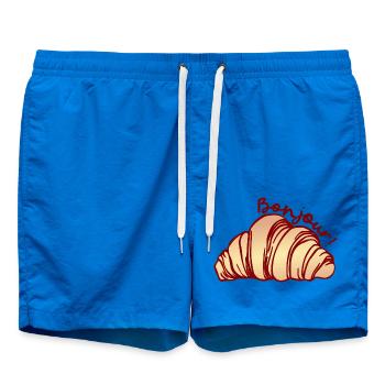 Hallo französischer Halbmond - Badeshorts - Cobalt blue - Vorne - AI Model Male 185 light (185cm)