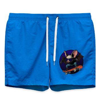 Skater Fledermaus - Badeshorts - Cobalt blue - Vorne - AI Model Male 185 light (185cm)