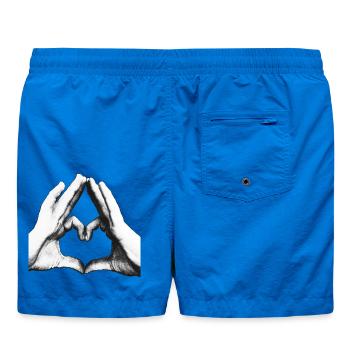 SO MUCH LOVE - Hands - Badeshorts - Cobalt blue - Hinten