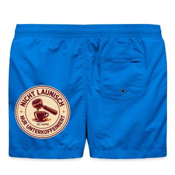 Nicht launisch nur unterkoffeiniert - Badeshorts - Cobalt blue - Hinten