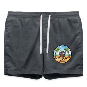 Ameise lustige Cartoon Sommer Strand Sonnenbrille Aufkleber - Badeshorts - Anthrazit - Vorne - AI Model Male 185 light (185cm)