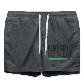 Padeltennis Skills Padelspieler Padel - Badeshorts - Anthrazit - Vorne - AI Model Male 185 light (185cm)