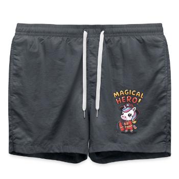 Magical Hero! - Swim Trunks - anthracite - Front - AI Model Male 185 light (185cm)