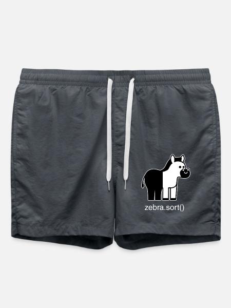 Zèbre assorti - Short de bain - charbon