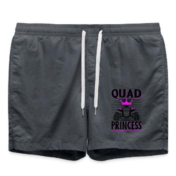 Quad Princess ATV Allrad Quad Fahren Offroad Girl - Badeshorts - Anthrazit - Vorne - AI Model Male 185 light (185cm)