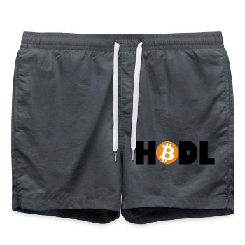 Bitcoin Revolution – Tenez l’avenir - Short de bain - charbon - Devant - AI Model Male 185 light (185cm)
