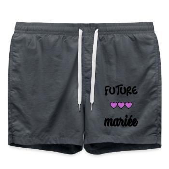 ZUKÜNFTIGE BRAUT - Badeshorts - Anthrazit - Vorne - AI Model Male 185 light (185cm)