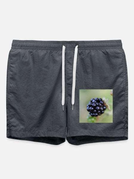 Brombeere Brombeeren Beeren Früchte - Badeshorts - Anthrazit