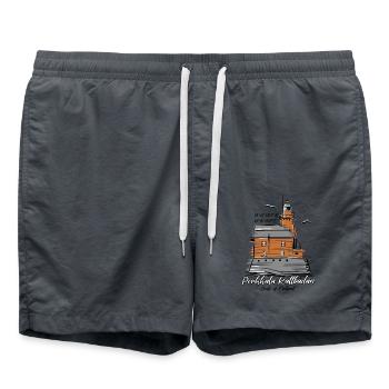 CARROT KALLBÅDA LEUCHTTURMPRODUKTE UND GESCHENKE - Badeshorts - Anthrazit - Vorne - AI Model Male 185 light (185cm)