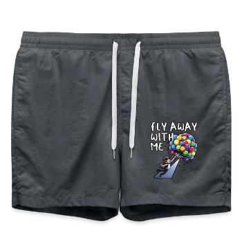 Songtexte Musikliebhaber Songwriter Musikfestival - Badeshorts - Anthrazit - Vorne - AI Model Male 185 light (185cm)
