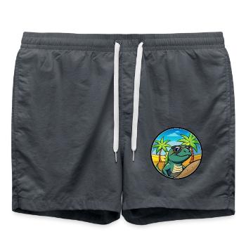 Lézard Drôle Dessin Animé Plage D’été Lunettes De Soleil Cool - Short de bain - charbon - Devant - AI Model Male 185 light (185cm)