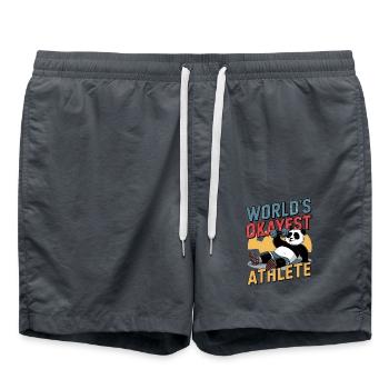 L’athlète le plus correct du monde - Short de bain - charbon - Devant - AI Model Male 185 light (185cm)