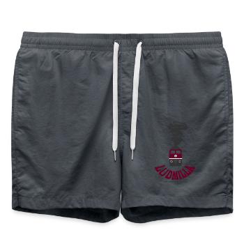 Ludmilla vor mit Rauch BR 130 131 132 230 231 232 - Badeshorts - Anthrazit - Vorne - AI Model Male 185 light (185cm)