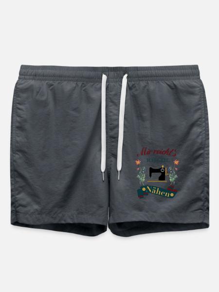 Näherin Nähen mir reicht`s - Badeshorts - Anthrazit