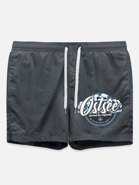 Ostsee Shirt bedruckt in top Markenqualität - Badeshorts - Anthrazit