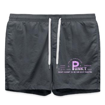 zum Punkt kommen auf den Punkt - Badeshorts - Anthrazit - Vorne - AI Model Male 185 light (185cm)