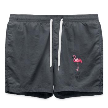 FLAMINGO. THINK PINK - Badeshorts - Anthrazit - Vorne - AI Model Male 185 light (185cm)