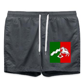 Nordrhein-Westfalen Maske - Badeshorts - Anthrazit - Vorne - AI Model Male 185 light (185cm)