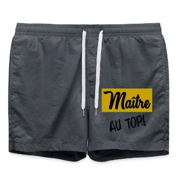 MEISTER - Badeshorts - Anthrazit - Vorne - AI Model Male 185 light (185cm)