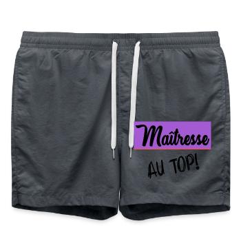 GELIEBTE. VIELEN DANK - Badeshorts - Anthrazit - Vorne - AI Model Male 185 light (185cm)