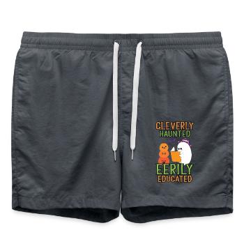 Clever spukender unheimlich gebildeter Lehrer Hall - Badeshorts - Anthrazit - Vorne - AI Model Male 185 light (185cm)