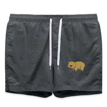 Wombat - Badeshorts - Anthrazit - Vorne - AI Model Male 185 light (185cm)