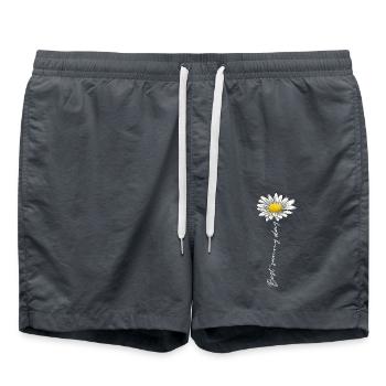 Sommerblume, bester sonniger Tag - Textilien, Geschenke - Badeshorts - Anthrazit - Vorne - AI Model Male 185 light (185cm)
