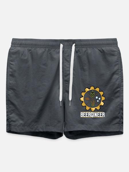 Beergineer Brau-Gear Emblem - Swim Trunks - anthracite