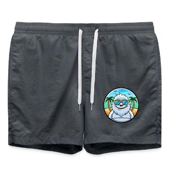 Yeti Lustige Cartoon Sommer Strand Sonnenbrille Aufkleber - Badeshorts - Anthrazit - Vorne - AI Model Male 185 light (185cm)