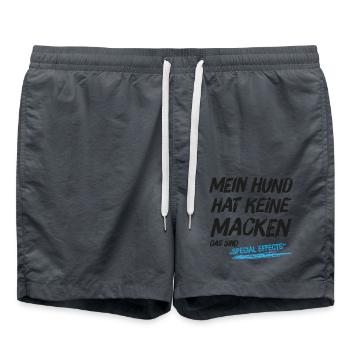 Mein Hund hat keine Macken das sind Special Effect - Badeshorts - Anthrazit - Vorne - AI Model Male 185 light (185cm)