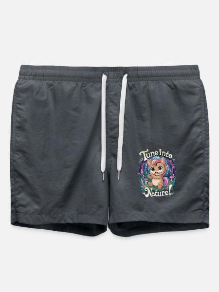 Tune Into Nature! - Swim Trunks - anthracite