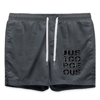 just gorgeous einfach mega der Beste die Beste - Badeshorts - Anthrazit - Vorne - AI Model Male 185 light (185cm)