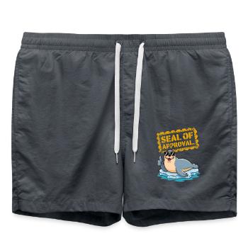 Sceau d’approbation - Short de bain - charbon - Devant - AI Model Male 185 light (185cm)