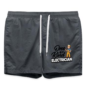 One of a Kind Electrician - Einzigartig - Badeshorts - Anthrazit - Vorne - AI Model Male 185 light (185cm)