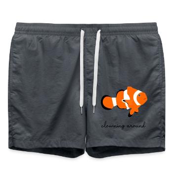 Clownfisch. - Badeshorts - Anthrazit - Vorne - AI Model Male 185 light (185cm)