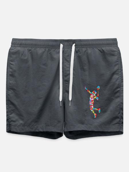 Badminton Kinder Jungen Männer Federball - Badeshorts - Anthrazit