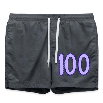 HAPPY BIRTHDAY. HAPPY BIRTHDAY. ANNIVERSARY. - Swim Trunks - anthracite - Front - AI Model Male 185 light (185cm)