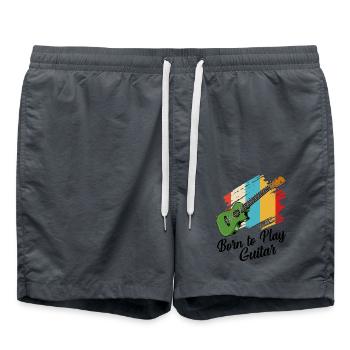 guitare - Short de bain - charbon - Devant - AI Model Male 185 light (185cm)