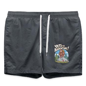 Yeti For Adventure - Swim Trunks - anthracite - Front - AI Model Male 185 light (185cm)