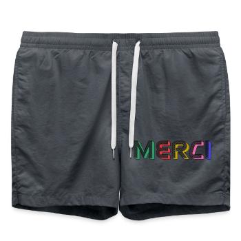 MERCI - Short de bain - charbon - Devant - AI Model Male 185 light (185cm)