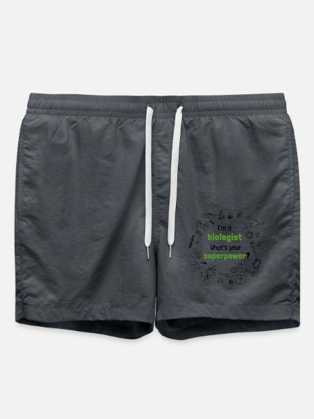 I'm a Biologist - What's your Superpower? - Badeshorts - Anthrazit