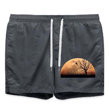 katze mond - Badeshorts - Anthrazit - Vorne - AI Model Male 185 light (185cm)