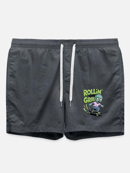 Rollin zum Grab - Badeshorts - Anthrazit
