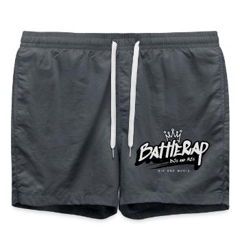 BattleRap Royalty – Kings Crown Edition - Badeshorts - Anthrazit - Vorne - AI Model Male 185 light (185cm)