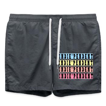 Unabhängig - Badeshorts - Anthrazit - Vorne - AI Model Male 185 light (185cm)